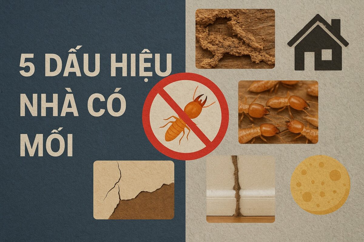 5 dấu hiệu nhà có mối – Nhận biết sớm, xử lý tận gốc
